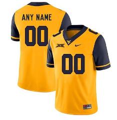 Custom West Virginia Mountaineers Jersey Name and Number NCAA ...