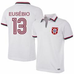 Eusbio 13 Portugal 1972-1973 Away Retro Jersey  Men, White