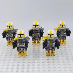 5pcs Star Wars 327th ARC Troopers Minifigures Toy