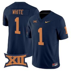 Jahiem White Jersey #1 West Virginia Mountaineers 1965 Throwba...