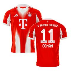Kingsley Coman 11 Bayern Munich 2025-26 Home Jersey  Red