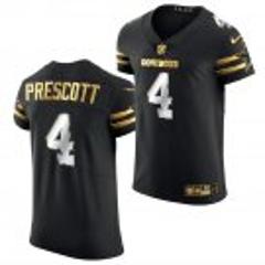 Men's Dallas Cowboys #4 Dak Prescott golden edition Elite jers...