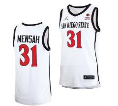 Nathan Mensah Jersey San Diego State Aztecs College Basketball...
