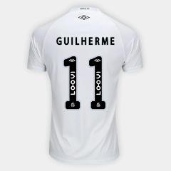 Santos FC GUILHERME 11 Home 2025-26 Jersey  White