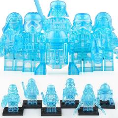 6PCS Star Wars Darth Revan Vader R2 D2 Minifigures