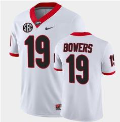 Georgia Bulldogs #19 Brock Bowers White College Football Game ...