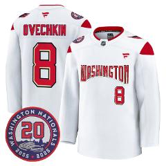 Alex Ovechkin Jersey #8 Washington Capitals 20th Anniversary S...