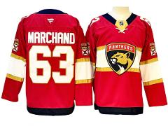 Men Florida Panthers #63 Brad Marchand Red Home Jersey
