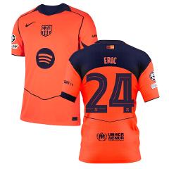Eric Garca 24 Barcelona 2025-26 Third Match Jersey  Orange