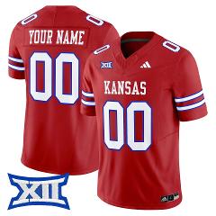 Custom Kansas Jayhawks Jersey Name, Number 2025 Vapor Limited ...