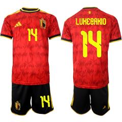 Belgium National Team #14 Dodi Lukbakio Red 2026 World Cup Hom...