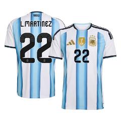Argentina Lautaro Martnez 2026 World Cup White Jersey Fan Version