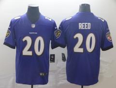 Mens Ed Reed #20 Football Game Replica Jersey Purple