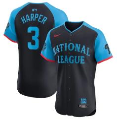 Bryce Harper National League 2024 All-Star Game Elite Jersey Navy