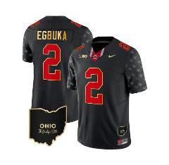 Ohio State Emeka Egbuka Jersey #2 Football Stitched Alternate ...