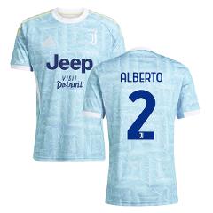 Alberto Costa 2 Juventus 2025-26 Away Match Jersey  Light Blue