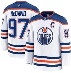 Connor McDavid Edmonton Oilers Away Premium Jersey - White