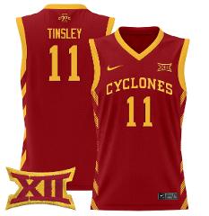 Jamaal Tinsley Jersey #11 Iowa State 2024 Lightweight Basketba...