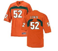 Miami Hurricanes #52 Ray Lewis NCAA College Football Jersey Or...