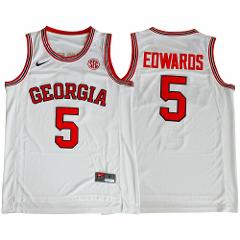 Men's Georgia Bulldogs #5 Anthony Edwards NCAA Basketball Jers...