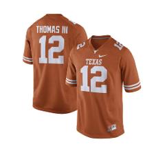 Men's Texas Longhorns 12 Earl Thomas III Orange College Jersey