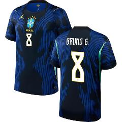 Brazil Bruno Guimares #8 Away 2026 World Cup Jersey Fan Version