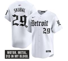 Tarik Skubal Jersey #29 Detroit Tigers Motor Gothic Edition Va...