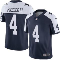 Men's Dallas Cowboys #4 Dak Prescott color rush Football jerse...