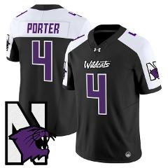 Cam Porter Jersey #4 Northwestern Wildcats Honoring 95 Stitche...