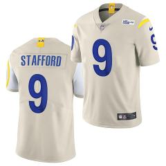 Men & Youth Matthew Stafford Rams stitched Bone Vapor Limited ...