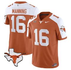 Arch Manning Jersey #16 Texas Longhorn Vapor Limited College F...