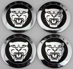 Black Growler 56mm JAGUAR Wheel Centre Cap Badges Emblems Tin ...