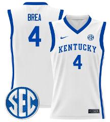 Koby Brea Jersey #4 Kentucky Wildcats Lightweight Basketball W...