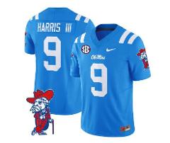 Tre Harris Jersey #9 Ole Miss Rebels Vapor Limited Football St...