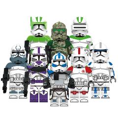 8pcs Star Wars 41st & 442nd Comet, Echo & Tup Minifigures
