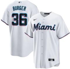 Miami Marlins Home Team Jersey White
