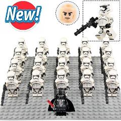 21PCS Star Wars Darth Vader First Order Stormtroopers Minifigures