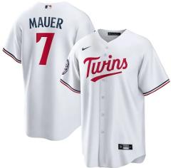 Joe Mauer Minnesota Twins 2024 Baseball Hall of Fame Home Jers...