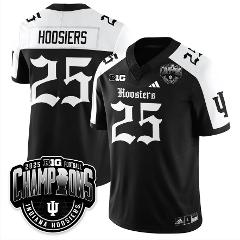 Hoosiers Jersey #25 Indiana Hoosiers Gothic Big 10 Champions S...