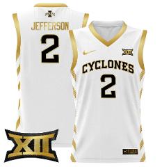 Joshua Jefferson Jersey #2 Iowa State 2024 Lightweight Basketb...