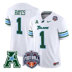 Omari Hayes Jersey #1 Tulane Green Wave 2025 AAC Championship ...