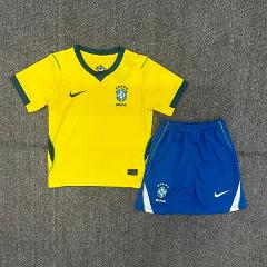 Youth Brazil Home 2026 World Cup Jersey Kids Kit