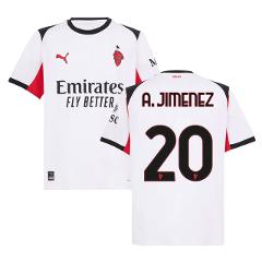 Alex Jimenez 20 AC Milan 2025-26 Away Men Jersey  White