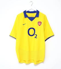 Thierry Henry #14 Arsenal 2003-04 Away Retro Jersey  Yellow