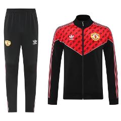 Manchester United 2025-26 Soccer Training Set  Red&Black Retro