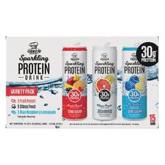 Genius Gourmet Sparkling Clear 30g Protein Variety Pack, 12 fl...