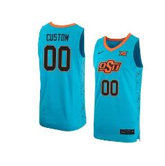 Custom Oklahoma State Cowboys Basketball Jersey Name and Numbe...