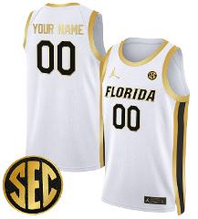 Custom Florida Gators Jersey Name, Number 2024 Swingman Basket...