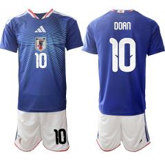 Japan #10 Ritsu Doan Blue 2026 World Cup Home Soccer Jersey Suit