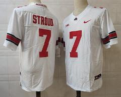 Ohio State Buckeyes #7 Stroud NCAA Football Jersey White